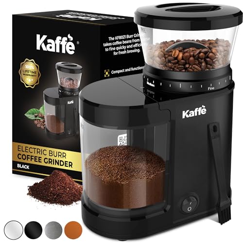 Kaffè Kaffe Electric Burr Coffee Grinder (5.5oz) w/Adjustable Coarsene — Build quality and design details up close
