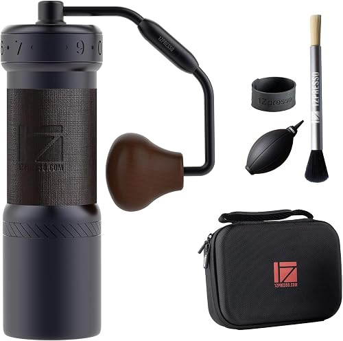 1Zpresso K-Ultra Manual Coffee Grinder Iron Gray with Carrying Case, A — Build quality and design details up close
