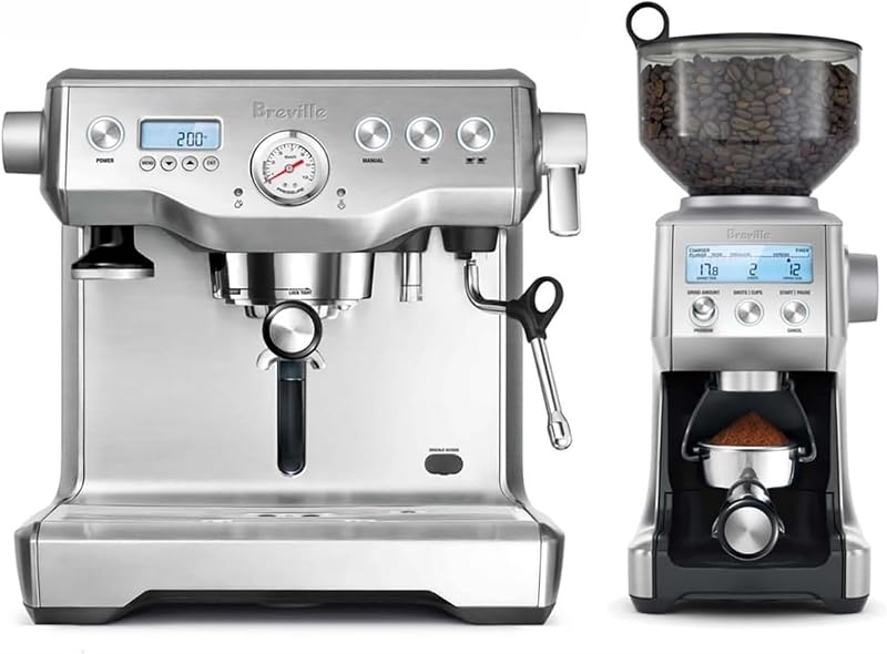 Breville Dynamic Duo Dual Boiler Espresso Machine and Smart Grinder Pro