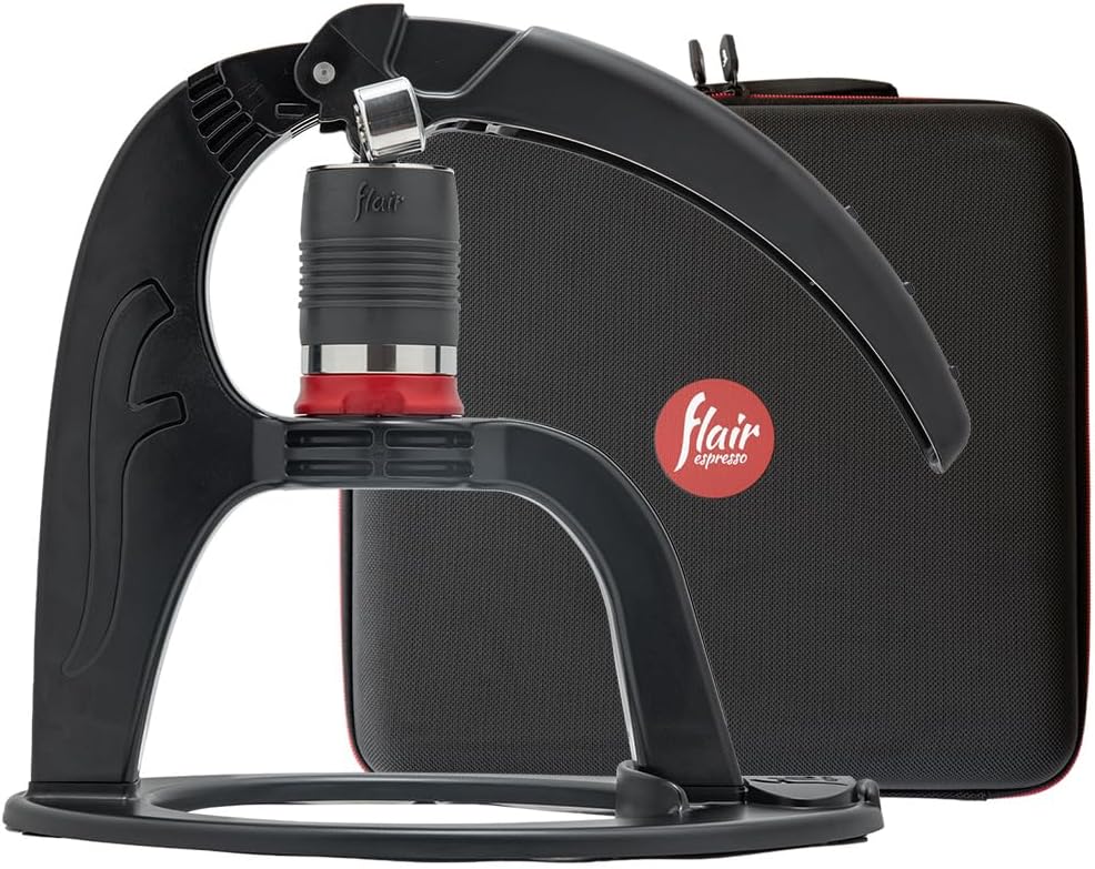 Flair The NEO Flex with Carrying Case: UPDATED Direct Lever Manual Espresso Maker for Beginners and Travel - Pressure Gaug...