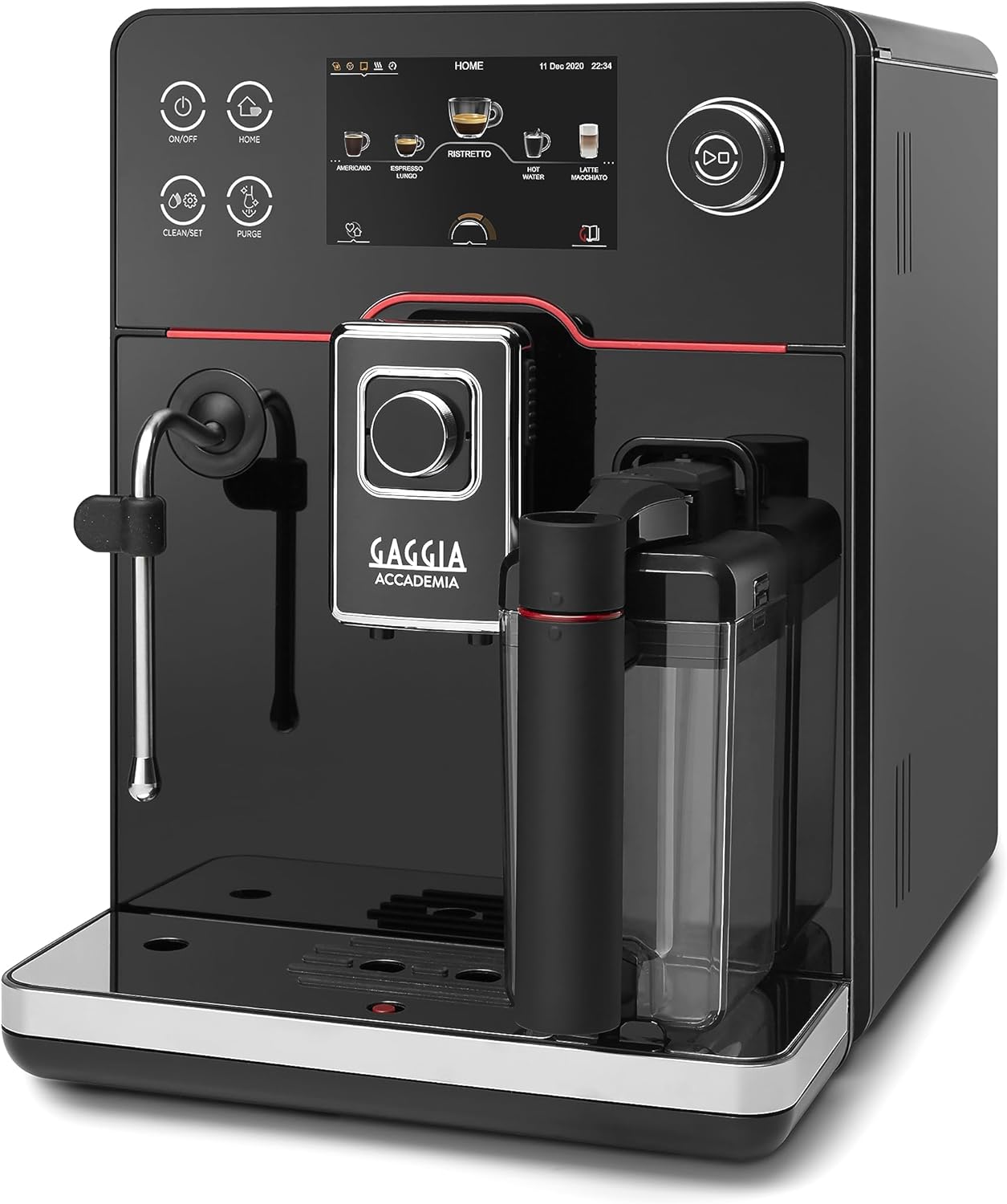 Gaggia Accademia Luxury Italian Fully Automatic Espresso Machine with 19 Customized drink settings,0.5 Liters,RI9782/46 Br...