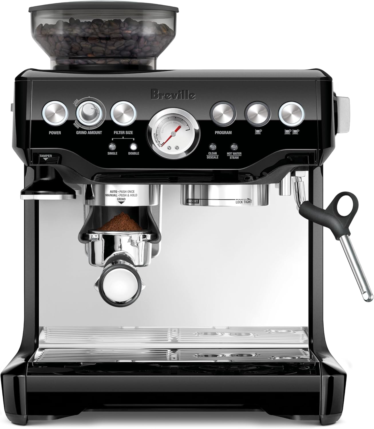 Breville Barista Express Espresso Machine BES870BSXL, Black Sesame