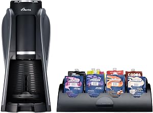 Flavia Aroma Brewer Bundle with 84 Freshpacks and 1 Merchandiser - Coffee Machine, Makes C
