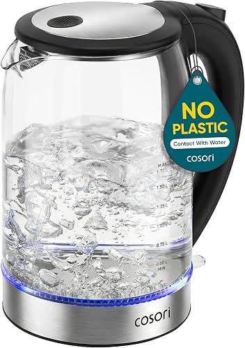 Cosori Electric Kettle, No Plastic Contact With Water, Wide Mouth For — Our recommended pick for most buyers
